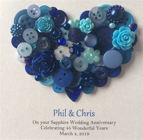 45th Anniversary Gift - Sapphire Wedding Anniversary Gift - 45th ...