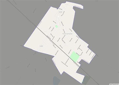 Map of Prairie du Rocher village - Thong Thai Real