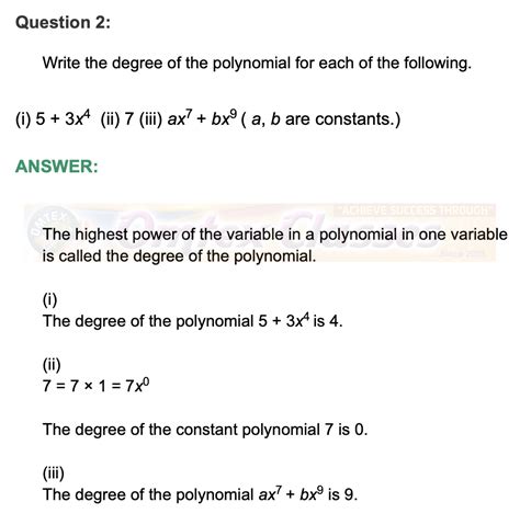 omtex.co.in : Chapter 3 - Polynomials Problem Set No. 3 Mathematics ...