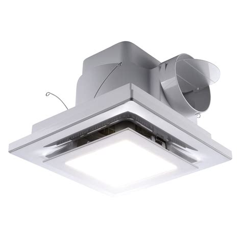 Buy Zeyzer Bathroom Exhaust Fan with LED Light Square Quiet Modern ...