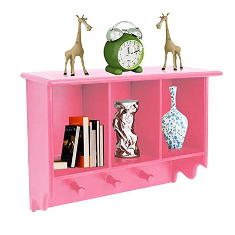 Home Sparkle 3 Compartment Engineered Wood Wall Shelf with Hook (69 cm ...