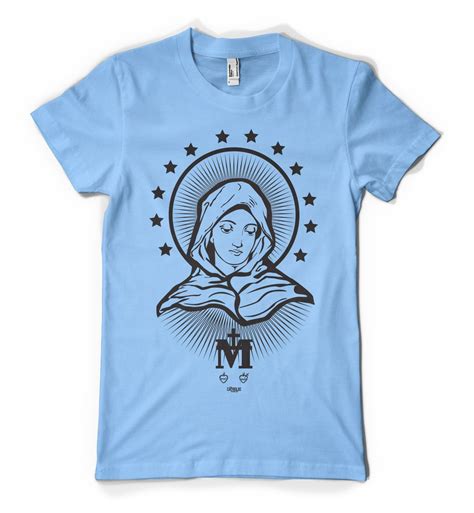Blessed Virgin Mary Tshirt - My Catholic Tshirt - Catholic T-shirts ...