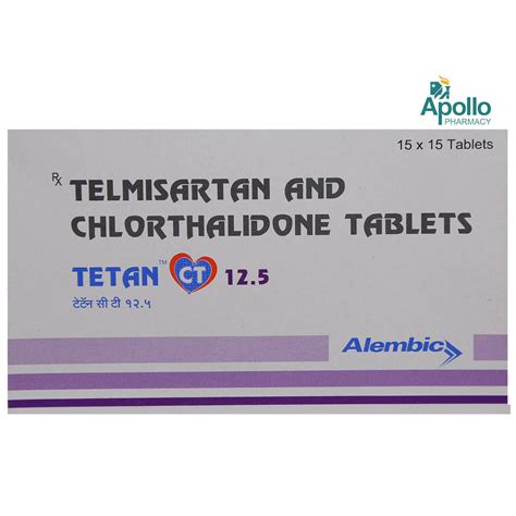 Tetan CT 12.5 Tablet 15's Price, Uses, Side Effects, Composition ...