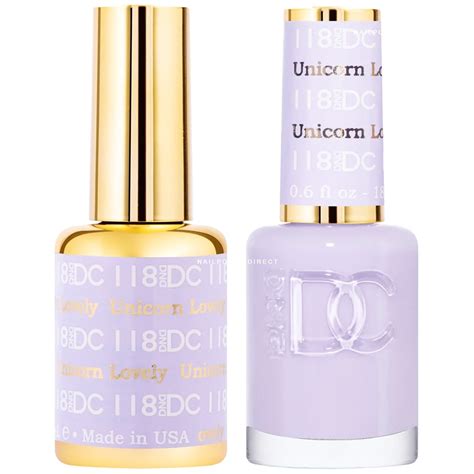 DND DC Duo Gel & Nail Polish Set - Lovely Unicorn 118 - 2 x 18ml | Nail Polish Direct