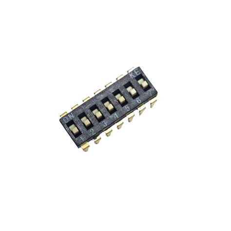 Buy 7-Pin DIP Switch 2.54mm Black industrial grade – ElectronifyIndia