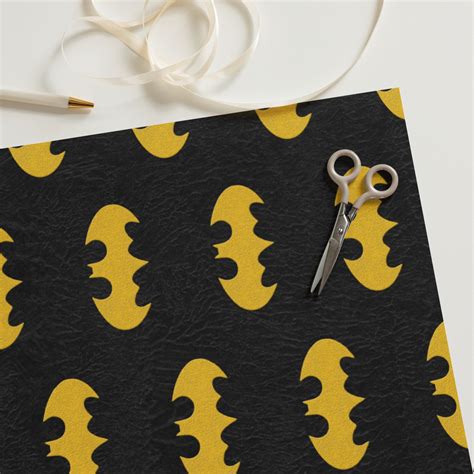 Batman Wrapping Paper 3 Sheets - Etsy