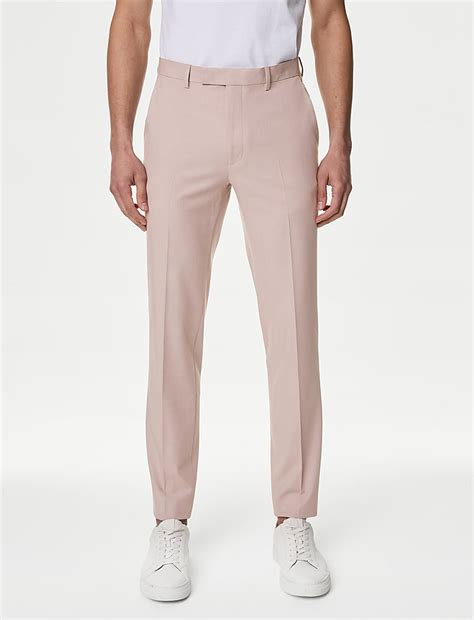 Buy Slim Fit Stretch Trousers at Marks & Spencer