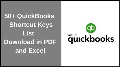 Image result for QuickBooks Shortcut Keys