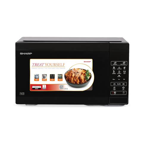 SHARP 20L Solo Microwave Oven (R220KNK/2023, Black, Ceramic Cavity ...
