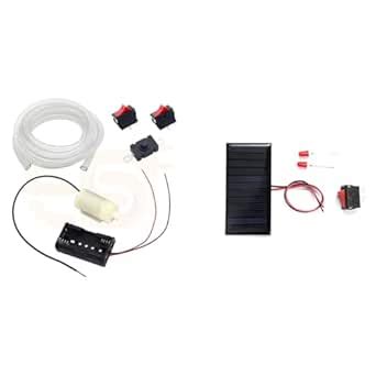 Electronic Spices DC 3-9V Double Side Mini Water Pump, 1M Pipe, Battery ...