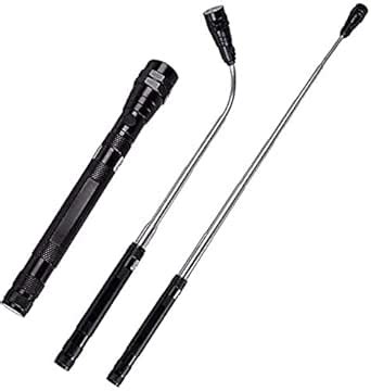 Styxon 3 x LED Magnetic Pickup Tool, Telescoping Flexible Extensible ...