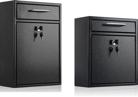 Amazon.com: xydled Metal Mailbox Wall Mount, Locking Mailbox with Key ...