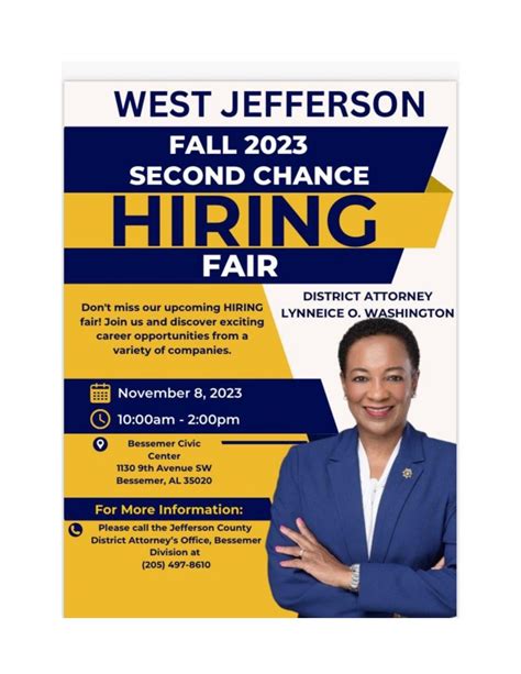 Fall 2023 Second Chance Hiring Fair - The City of Bessemer