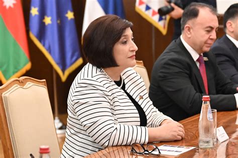 Milli Meclis: Milli Majlis Speaker Sahiba Gafarova, Serbian President Aleksandar Vučić Meet - president of serbia