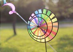 Triple Rainbow Wheel Windmill, Garden Spinner, Garden Decoration by Mr ...