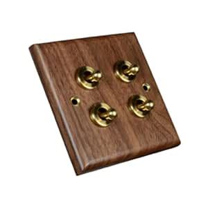 BNF®Lighting Switch Plate Premium Wooden Outlet Panel for Living Room ...