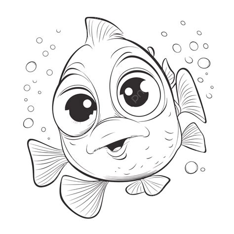 Bubbles Finding Nemo Coloring Page