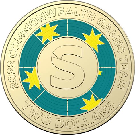 2022 $2 Letter S - Australian Commonwealth Games Team UNC - Aussie ...