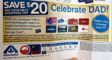 albertsons gift card promo - A Thrifty Mom - Recipes, Crafts, DIY and more