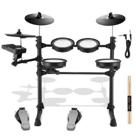 Buy Donner Kids Electric Drum Kit, 8 Pieces 195 Sounds Nitro Mesh Head ...