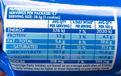 Oreo Nutrition Facts Oreo Os Cerealbox