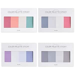 Monolike Colour Palette Sticky 401 B Set 4p - Self-Adhesive Memo Pad B ...