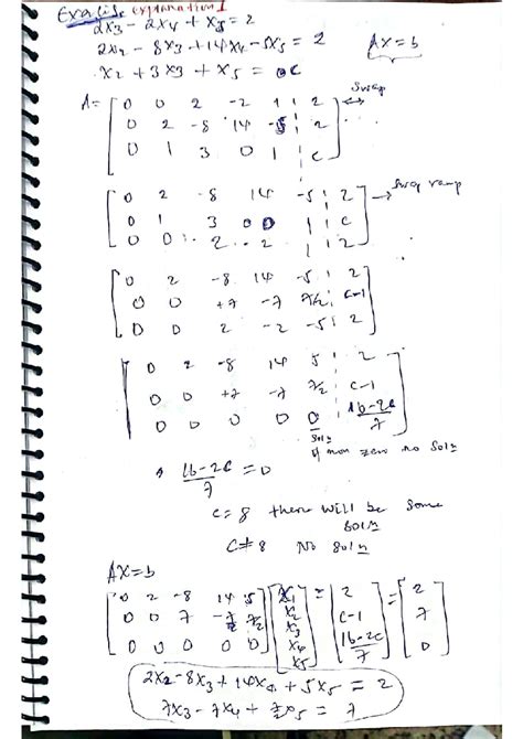Linear Algebra Concepts: Solutions & Linear Combinations - Studocu