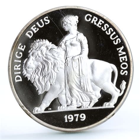 Britain Lady Prime Minister Margaret Thatcher Una and Lion Ag medal ...