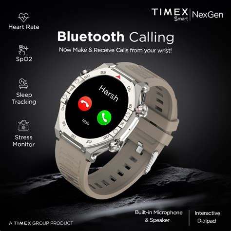 Timex Smart NexGen 1.43" Smartwatch with BT Calling