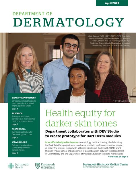 Department of Dermatology — Spring 2023 by Dartmouth Health | Geisel School of Medicine - Issuu