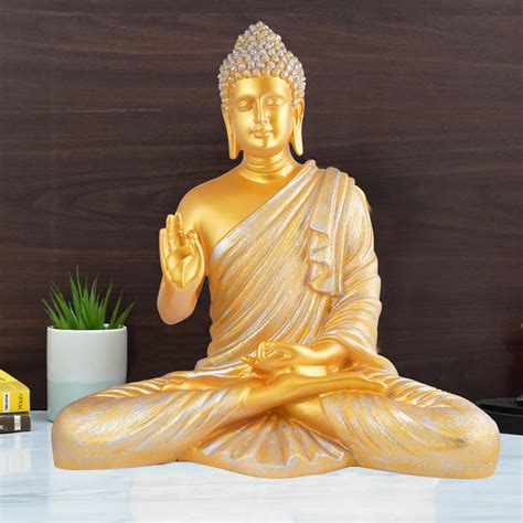 Buy zart Samadhi Buddha Showpiece for Home & Office Decor (16 Inch ...