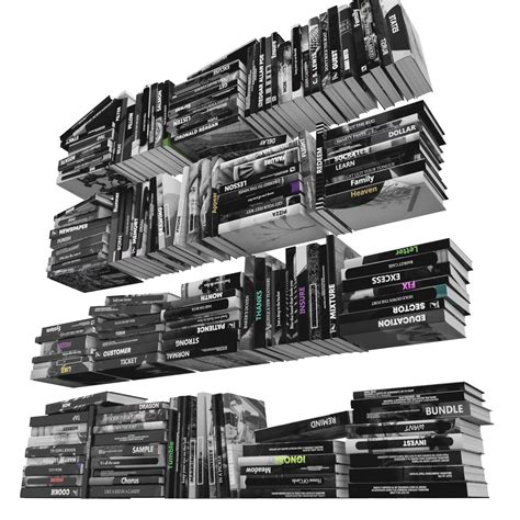 책 150 조각 3-4-1 3D 모델 $29 - .stl .obj .max .fbx - Free3D