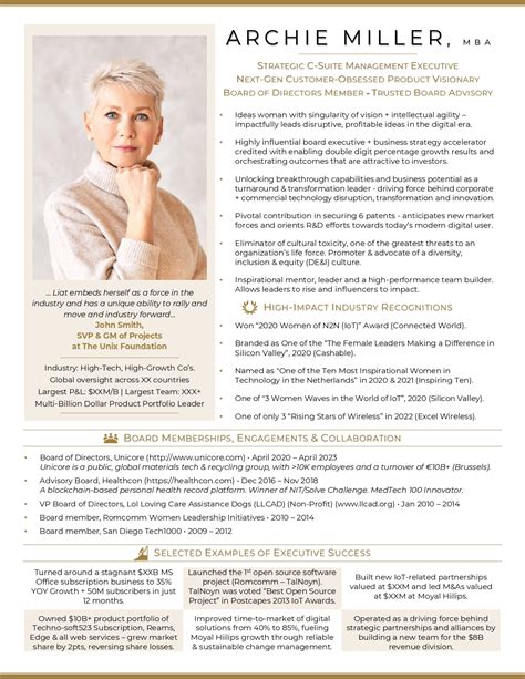 Vice President Resume Samples – CHIEFRESUMES.COM (An Initiative by LN ...