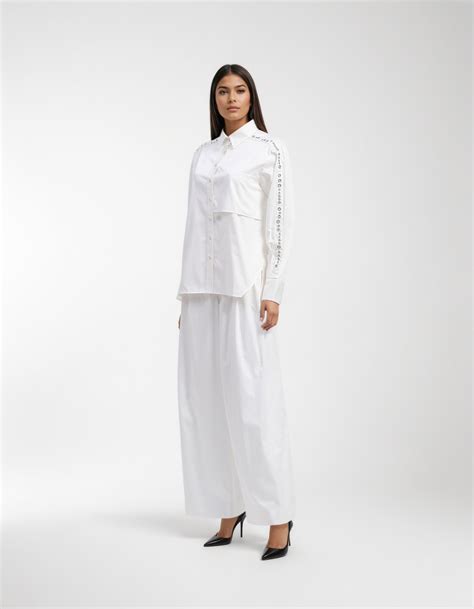 Buy - White shirt and trouser co-ord set | Elan Store