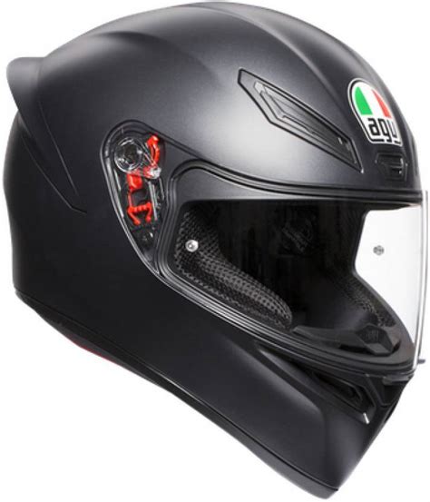 AGV K1 SOLID MATT HELMET: BLACK Motorbike Helmet - Buy AGV K1 SOLID ...