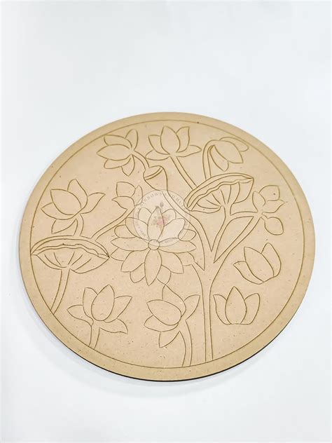 R&H PICHWAI-2 PRE-Marked Pinewood 4MM Base, for lippan Art, Crafts, DIY ...