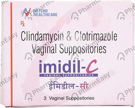 Imidil C Vaginal Suppos: Uses, Side Effects, Price & Dosage | PharmEasy