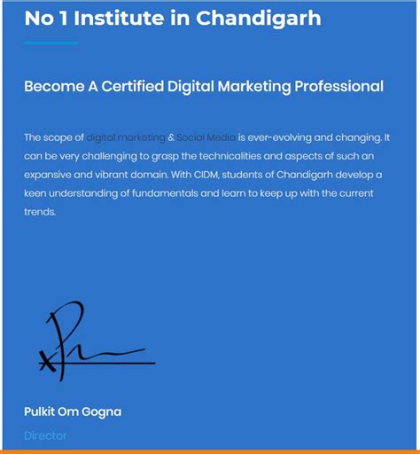 CIDM (Chandigarh Institute of Digital Marketing), Chandigarh