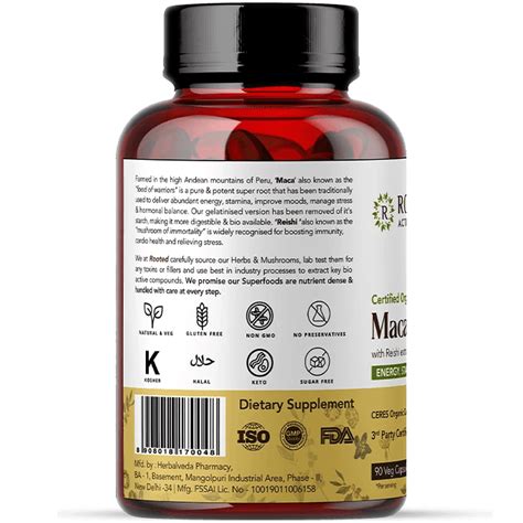 Maca Root Extract Capsules | Stamina, Virility, Hormonal support – CBD ...