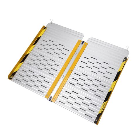 LIEKUMM 2ft Portable Aluminum Threshold Ramp, 600LBS Capacity, Non-Skid ...