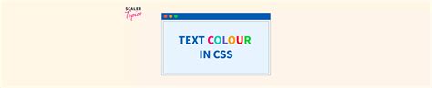 CSS Text Color 的图像结果
