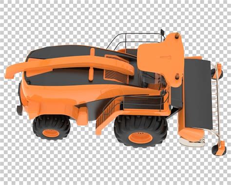 Moissonneuse sur fond transparent illustration de rendu 3d | PSD Premium