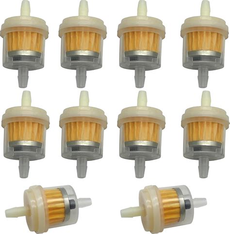 Amazon.com: 10 Pieces Fuel Filter for Motorcycle Universal Gas Inline ...