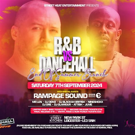R&B vs DANCEHALL END OF SUMMER BRUNCH, 2Funky Street Kitchen ...