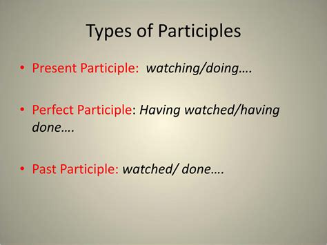 Image result for Examples of Participle Clauses