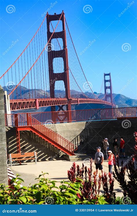Golden Gate Bridge Battery Lancaster Overlook Editorial Stock Image ...