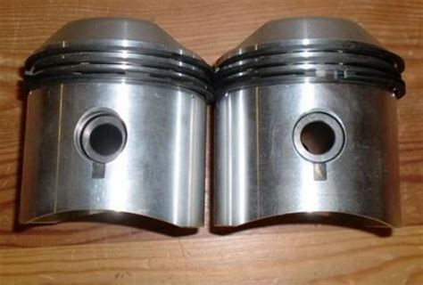 BSA. A65 Piston Assembly +020 /Pair. Genuine Hepolite rings. | BRITISH ...