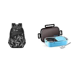 Genie Lush School Bag for Girls, 17 inch Backpack for Women, 3 ...