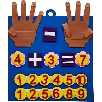 Montessori Kindergarten Math Toys - Felt Finger Math India | Ubuy