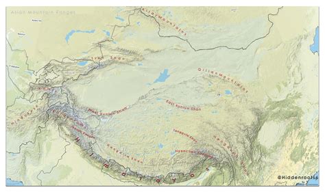 Map Of Mountain Ranges In Asia